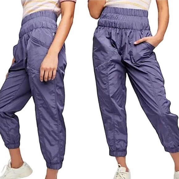 Free People, Purple The Way Home Jogger in Deep Sea | Size Small - Picture 1 of 6